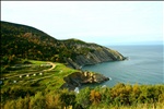 view of meat cove, cape breton island